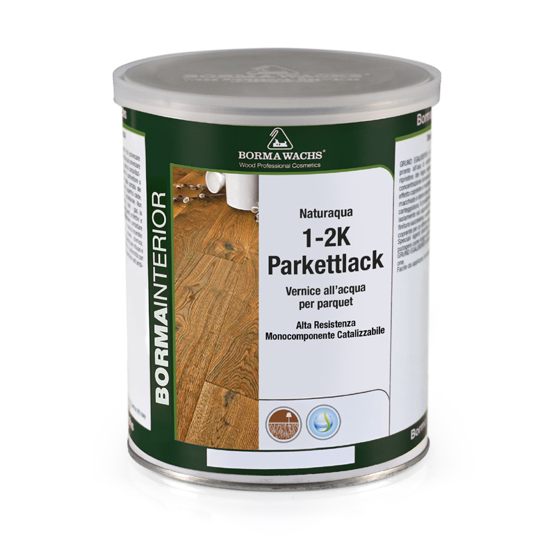 PRODUCTS FOR PARQUET: 1-2K NATURAQUA PARKETTLACK - WATERBASED LACQUER FOR PARQUET